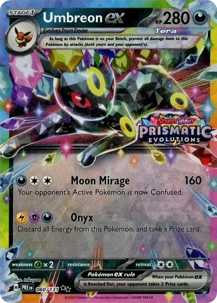 Umbreon ex Prismatic Evolutions Stamp 060/131 (Miscellaneous Cards & Products)  - Holofoil | Good Games Adelaide SA