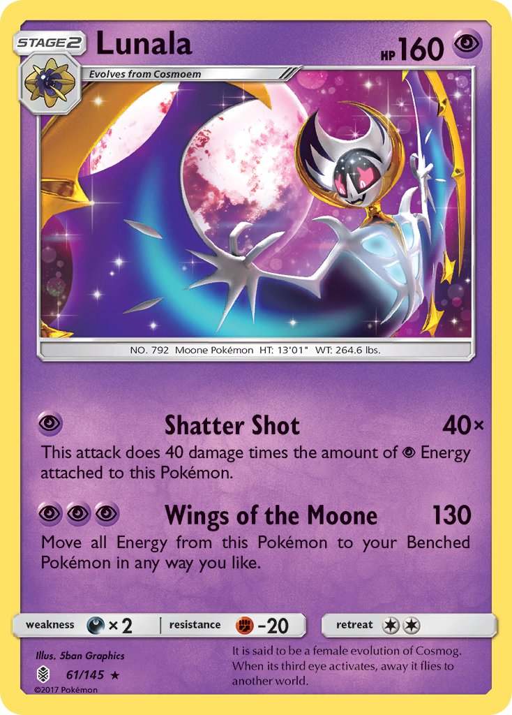 Lunala (61/145) (Theme Deck Exclusive) [Sun & Moon: Guardians Rising] | Good Games Adelaide SA