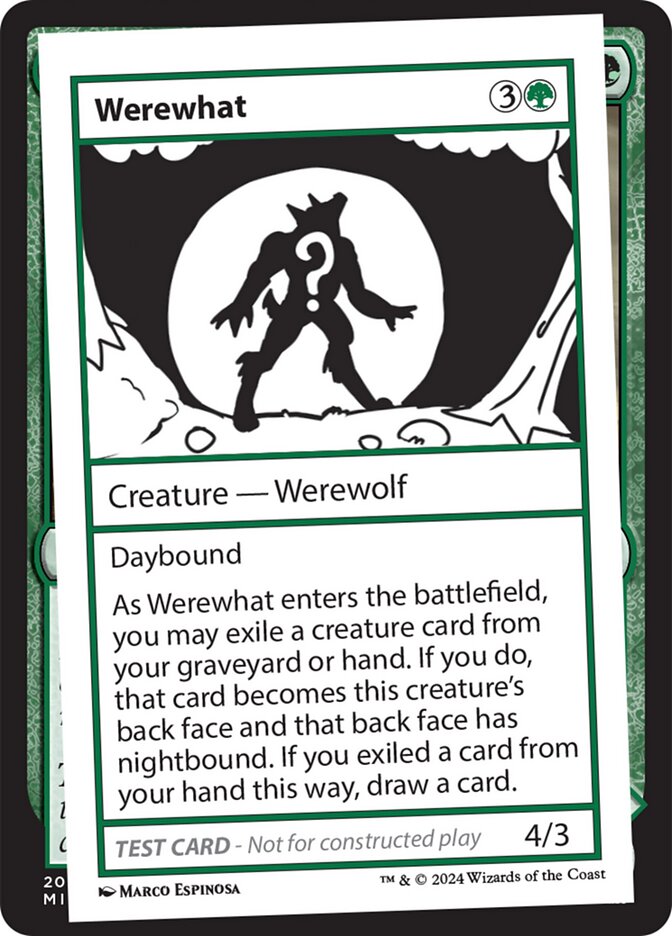 Werewhat  (Mystery Booster 2 Playtest Cards)  | Good Games Adelaide SA