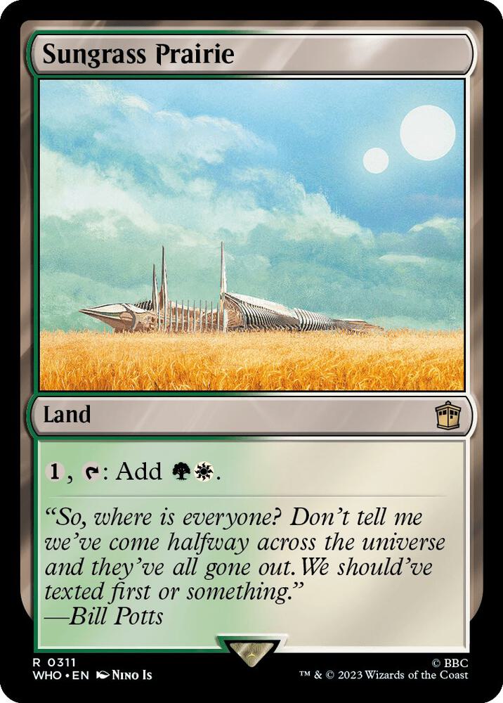 Sungrass Prairie 311 (Universes Beyond: Doctor Who)  - Foil | Good Games Adelaide SA