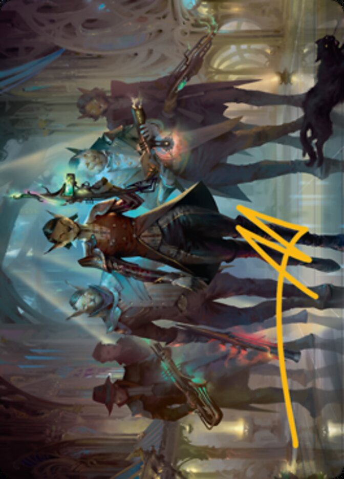 Family's Favor Art Card (Gold-Stamped Signature) [Streets of New Capenna Art Series] | Good Games Adelaide SA