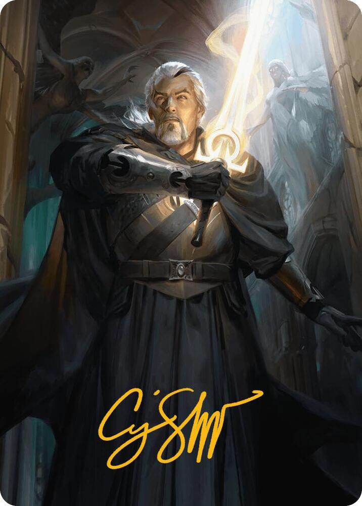 Odric Lunarch Marshal Art Card Gold Stamped Signature 1 (Art Series: Innistrad Remastered)  | Good Games Adelaide SA
