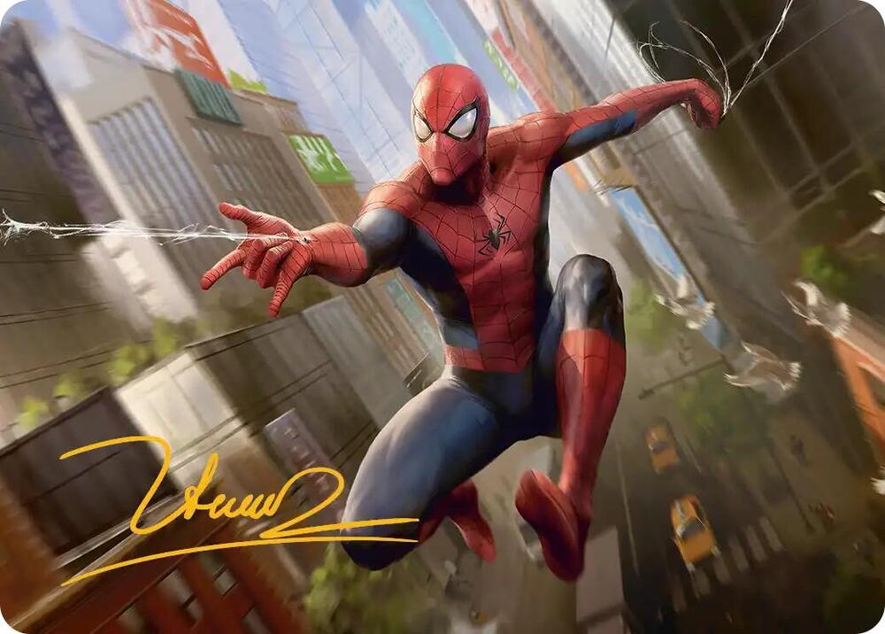 Amazing Spider Man Art Card 24 54 Gold Stamped Signature 24 (Art Series: Marvel's Spider-Man)  | Good Games Adelaide SA