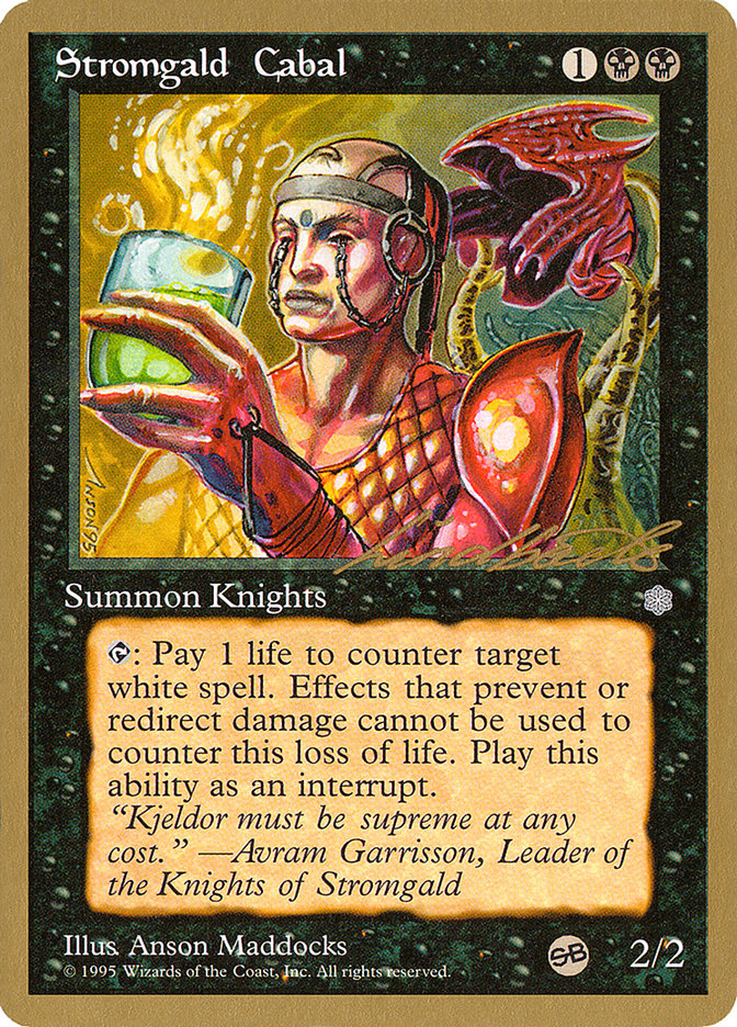 Stromgald Cabal (Leon Lindback) (SB) [Pro Tour Collector Set] | Good Games Adelaide SA