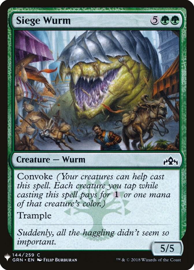 Siege Wurm 144 (The List Reprints)  | Good Games Adelaide SA