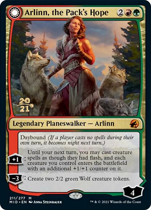 Arlinn the Packs Hope 211 (Prerelease Cards)  - Foil | Good Games Adelaide SA