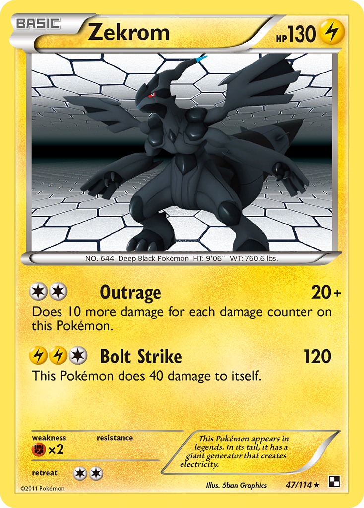 Zekrom (47/114) [Black & White: Base Set] | Good Games Adelaide SA