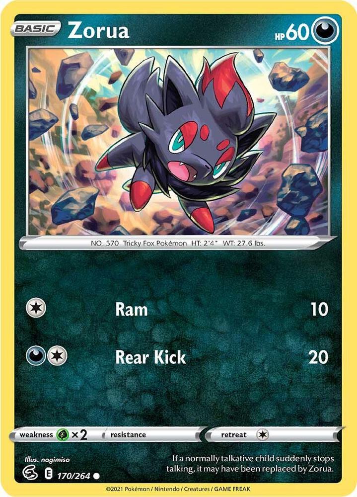 Zorua 170/264 (SWSH08: Fusion Strike)  | Good Games Adelaide SA