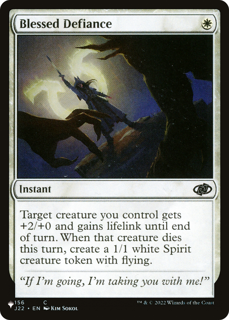 Blessed Defiance [The List Reprints] | Good Games Adelaide SA