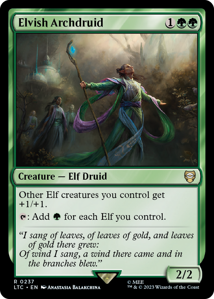 Elvish Archdruid [The Lord of the Rings: Tales of Middle-Earth Commander] | Good Games Adelaide SA