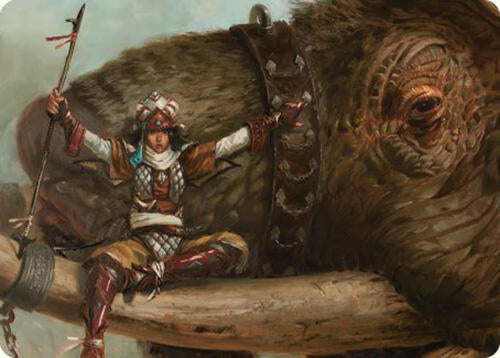 Tuskguard Captain Art Card 16 (Art Series: Commander Masters)  | Good Games Adelaide SA