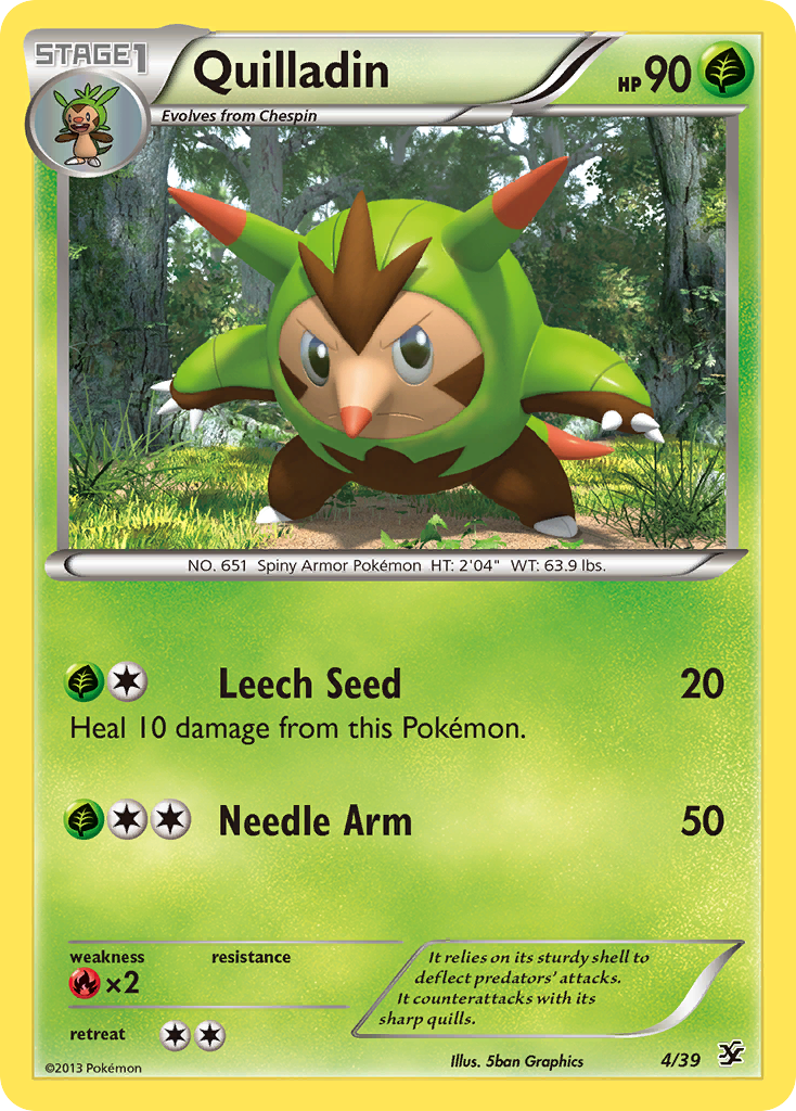 Quilladin (4/39) [XY: Kalos Starter Set] | Good Games Adelaide SA