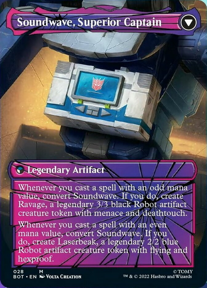 Soundwave, Sonic Spy // Soundwave, Superior Captain (Shattered Glass) [Universes Beyond: Transformers] | Good Games Adelaide SA