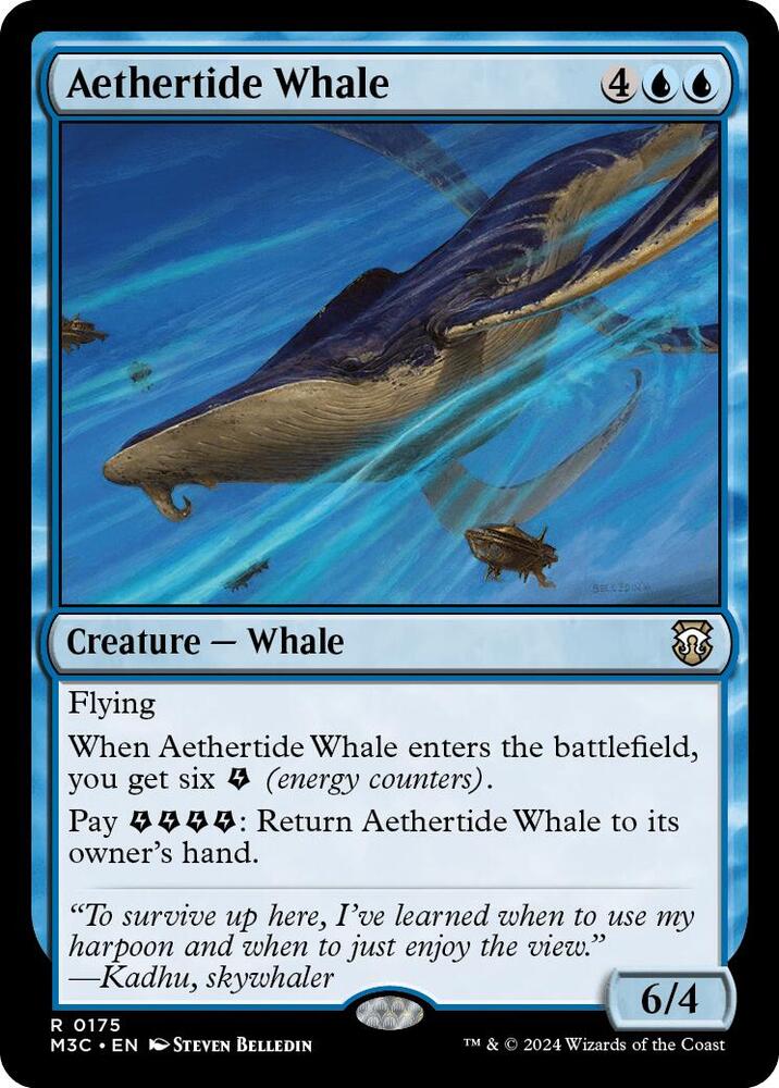 Aethertide Whale 175/411 (Commander: Modern Horizons 3)  - Ripple Foil | Good Games Adelaide SA