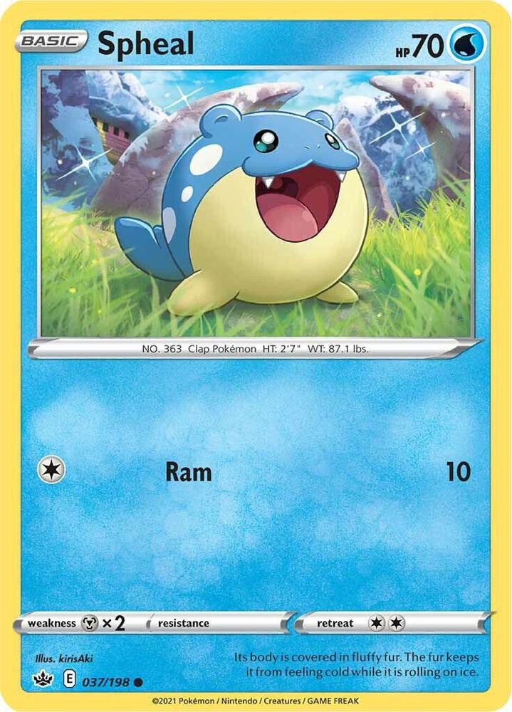 Spheal 037/198 (SWSH06: Chilling Reign)  | Good Games Adelaide SA