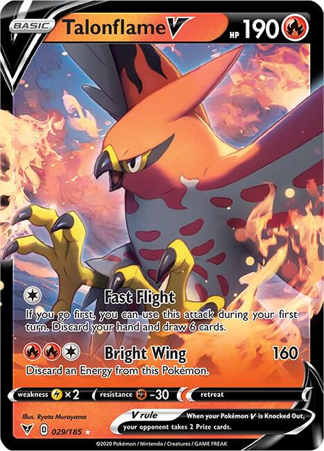 Talonflame V 029/185 (SWSH04: Vivid Voltage)  - Holofoil | Good Games Adelaide SA