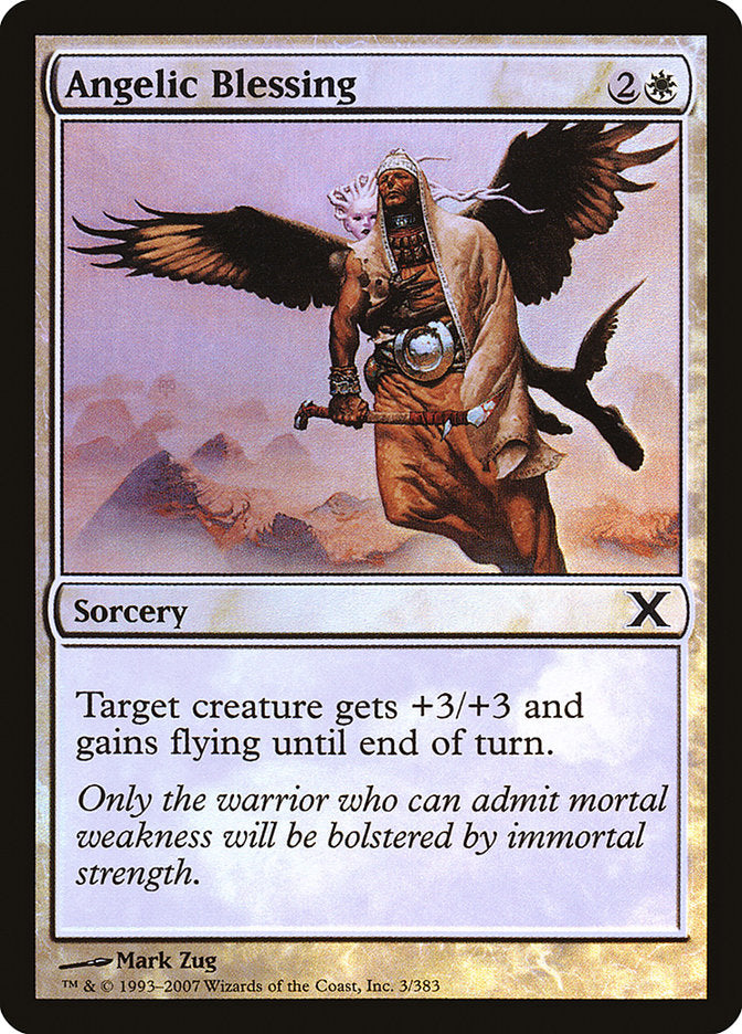 Angelic Blessing (Premium Foil) [Tenth Edition] | Good Games Adelaide SA