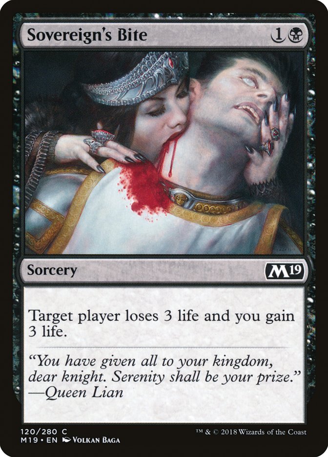 Sovereign's Bite 120 (Core Set 2019)  - Foil | Good Games Adelaide SA