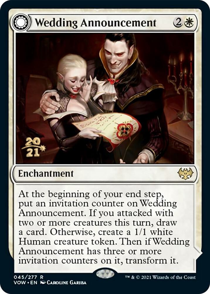 Wedding Announcement 45 (Prerelease Cards)  - Foil | Good Games Adelaide SA