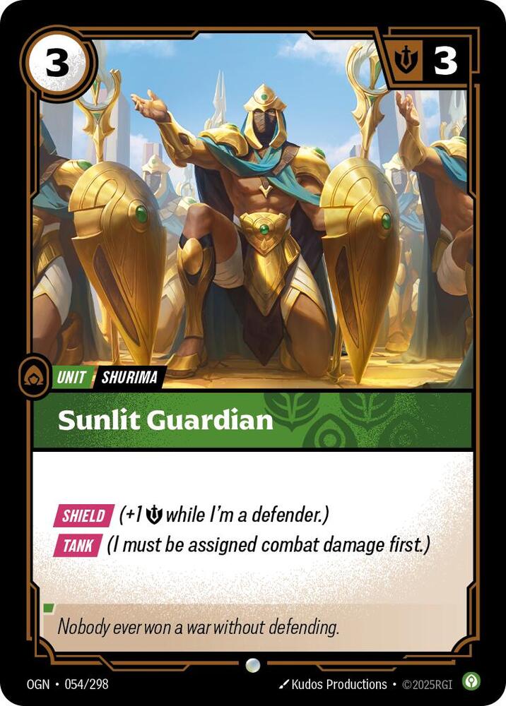 Sunlit Guardian 054/298 (Origins)  | Good Games Adelaide SA