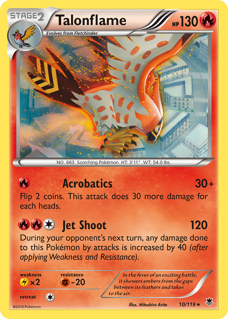 Talonflame (10/119) [XY: Phantom Forces] | Good Games Adelaide SA