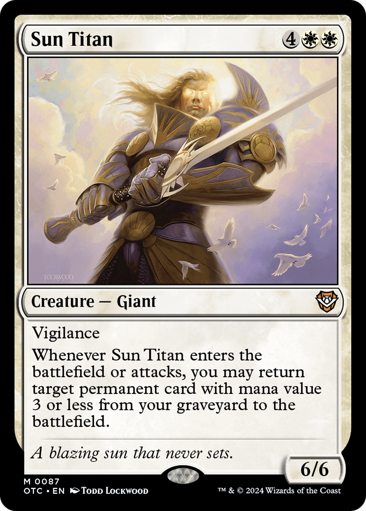 Sun Titan [Outlaws of Thunder Junction Commander] | Good Games Adelaide SA