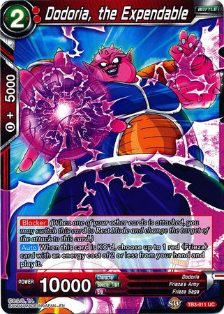 Dodoria, the Expendable [TB3-011] | Good Games Adelaide SA