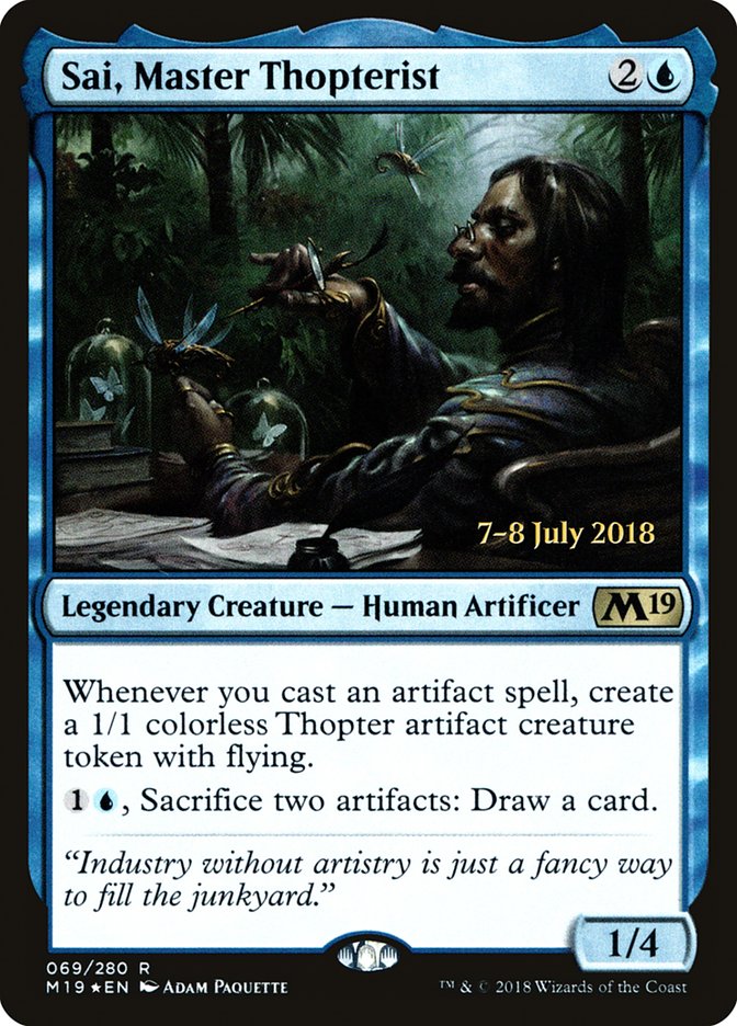 Sai, Master Thopterist [Core Set 2019 Promos] | Good Games Adelaide SA