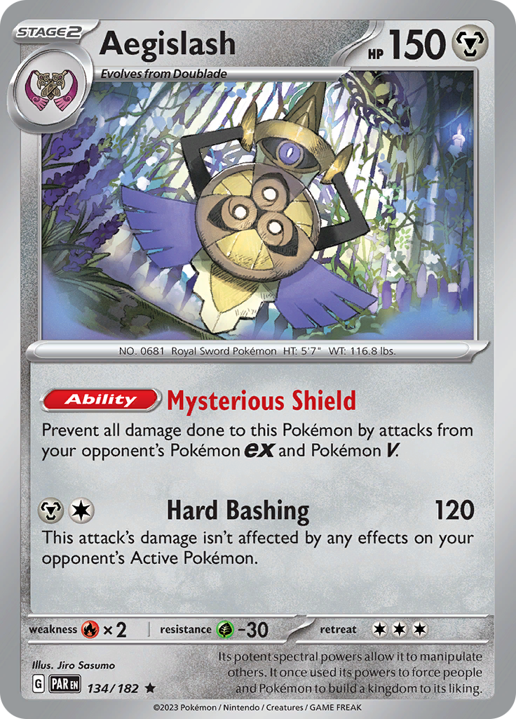 Aegislash (134/182) [Scarlet & Violet: Paradox Rift] | Good Games Adelaide SA