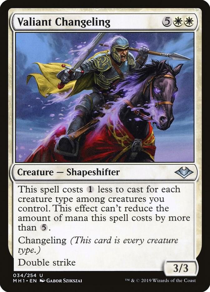 Valiant Changeling 34 (Modern Horizons)  - Foil | Good Games Adelaide SA