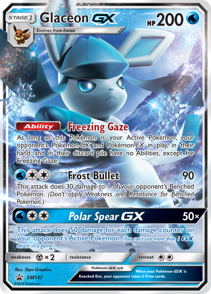 Glaceon GX (SM147) [Sun & Moon: Black Star Promos] | Good Games Adelaide SA