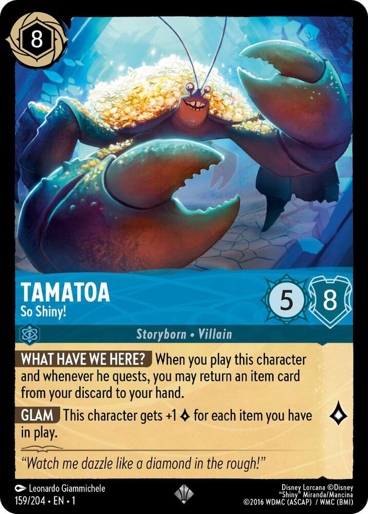 Tamatoa So Shiny 159/204 (The First Chapter)  - Cold Foil | Good Games Adelaide SA