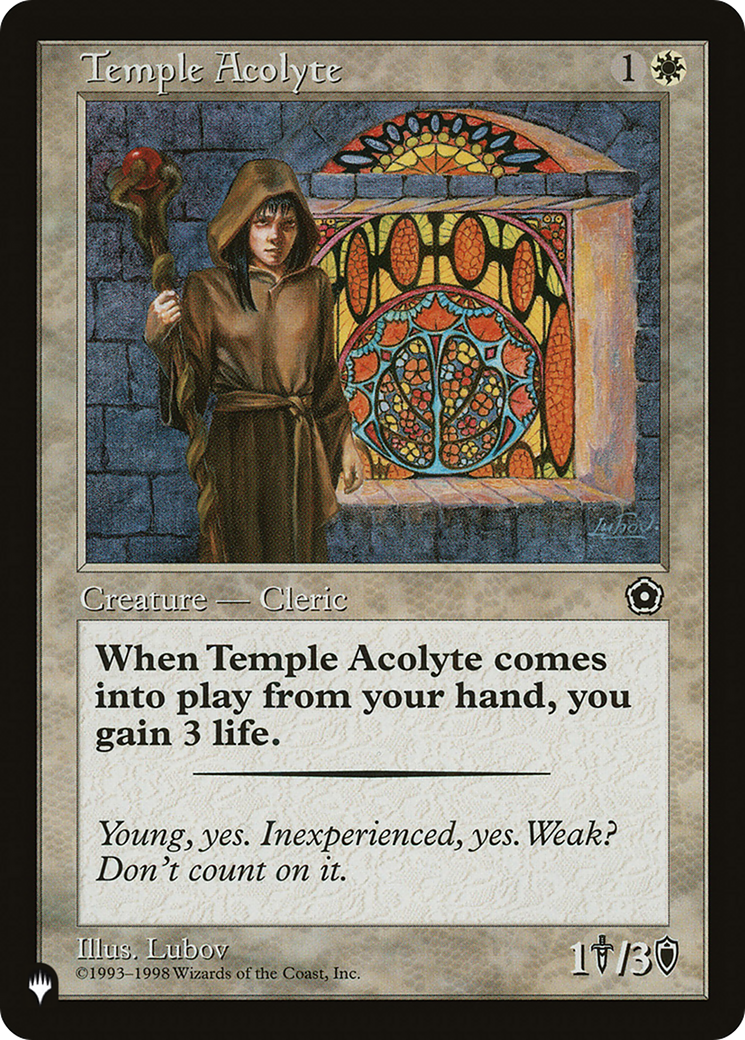 Temple Acolyte [The List Reprints] | Good Games Adelaide SA