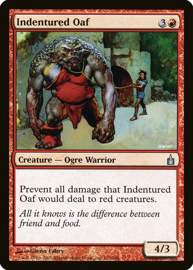 Indentured Oaf 133/306 (Ravnica: City of Guilds)  - Foil | Good Games Adelaide SA