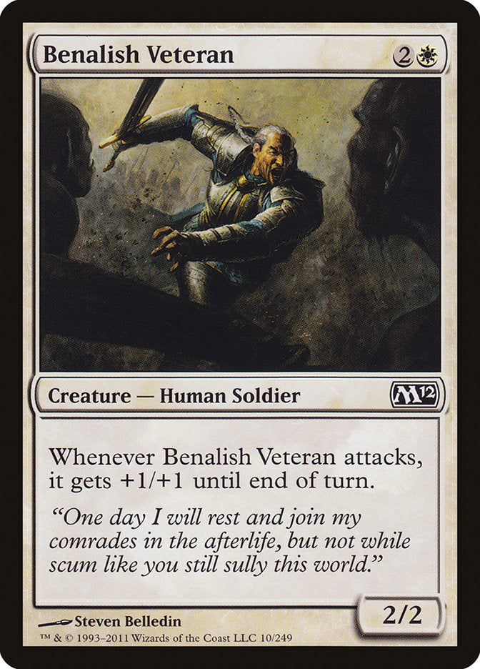 Benalish Veteran 10 (Magic 2012 (M12))  - Foil | Good Games Adelaide SA