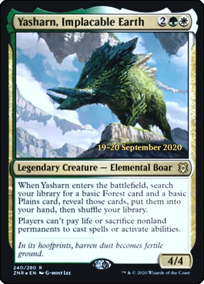 Yasharn Implacable Earth 240 (Prerelease Cards)  - Foil | Good Games Adelaide SA