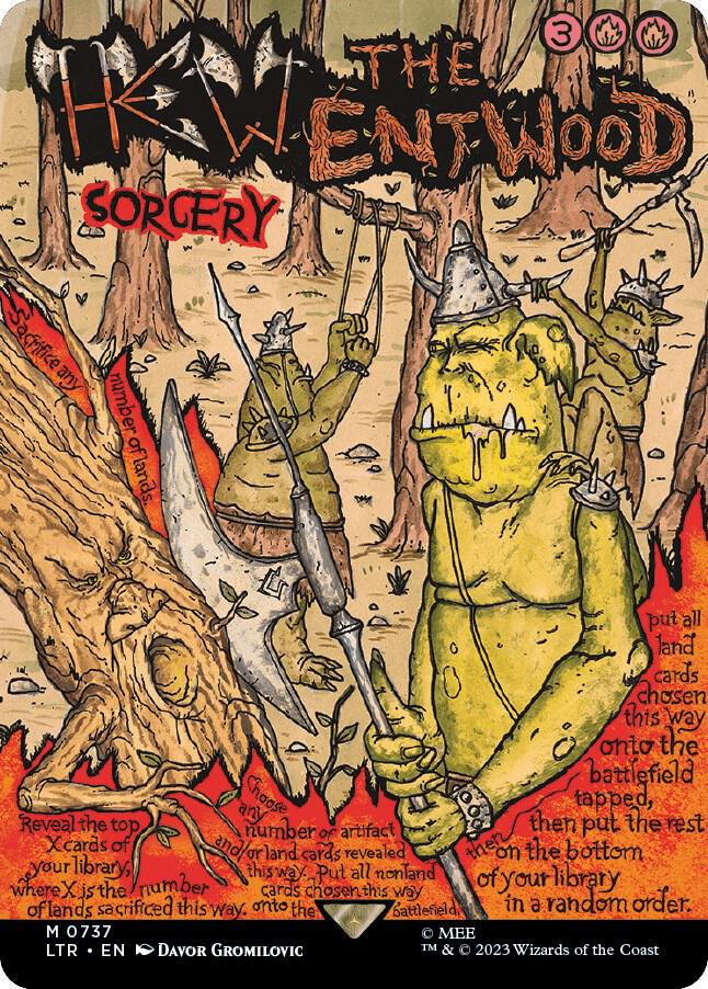 Hew the Entwood 737 (Universes Beyond: The Lord of the Rings: Tales of Middle-earth)  - Borderless Poster | Good Games Adelaide SA