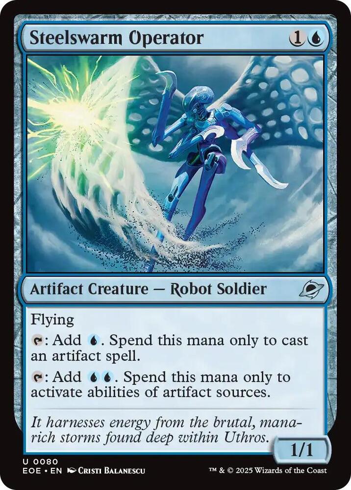 Steelswarm Operator 80 (Edge of Eternities)  - Foil | Good Games Adelaide SA