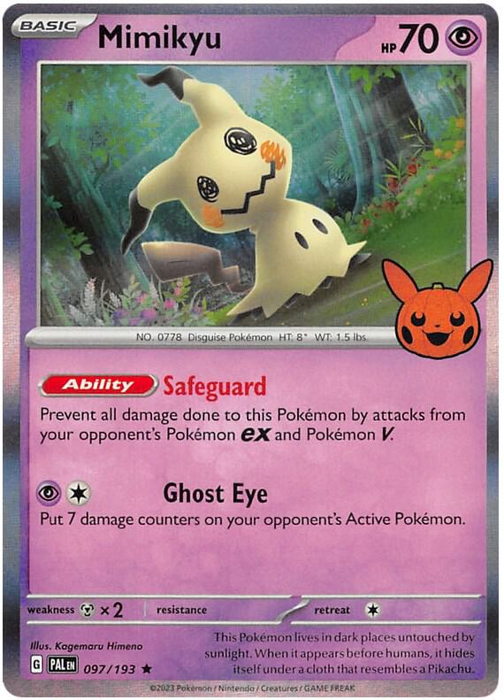 Mimikyu 097/193 (Trick or Trade BOOster Bundle 2023)  - Holofoil | Good Games Adelaide SA