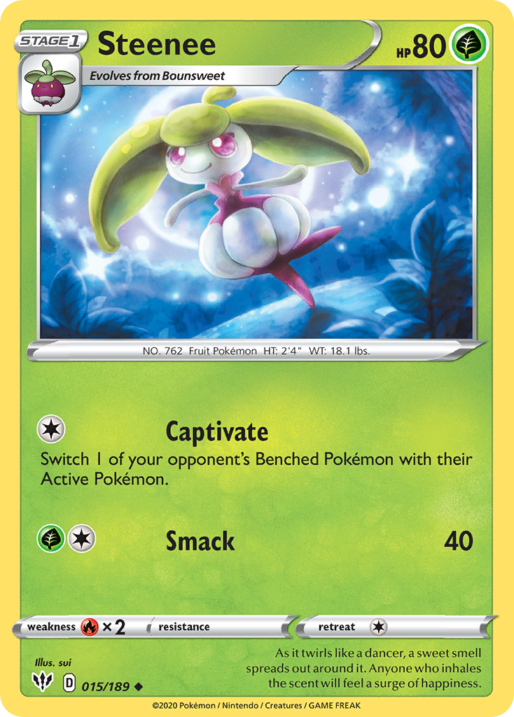 Steenee (015/189) [Sword & Shield: Darkness Ablaze] | Good Games Adelaide SA