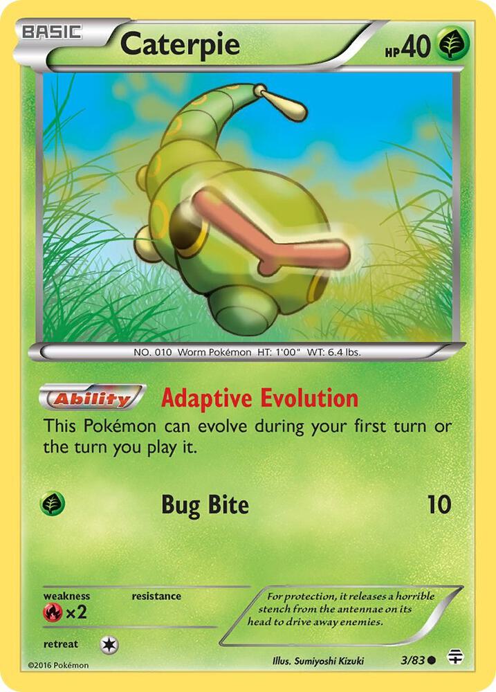 Caterpie 3/83 (Generations)  | Good Games Adelaide SA