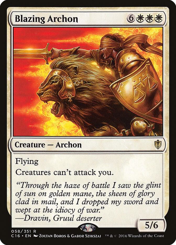 Blazing Archon 58 (Commander 2016)  | Good Games Adelaide SA