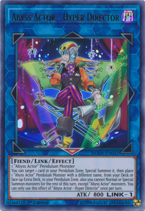 Abyss Actor - Hyper Director [DUOV-EN022] Ultra Rare | Good Games Adelaide SA