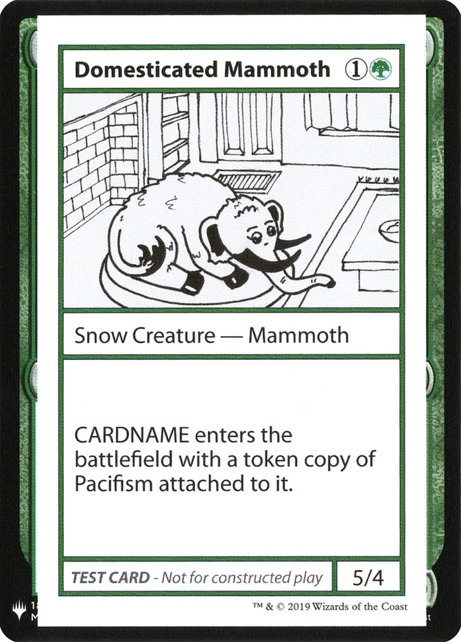 Domesticated Mammoth [Mystery Booster Playtest Cards] | Good Games Adelaide SA