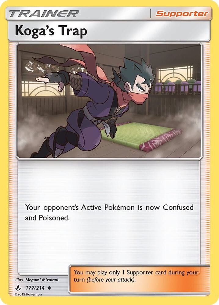 Koga's Trap 177/214 (SM - Unbroken Bonds)  | Good Games Adelaide SA