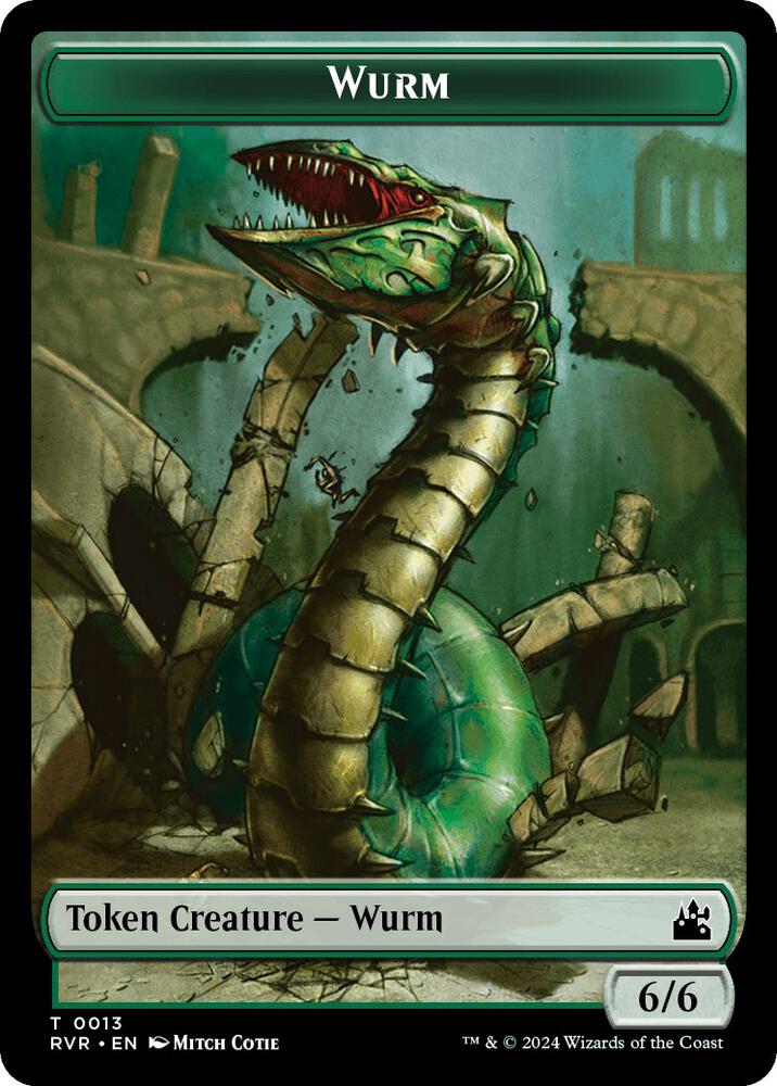 Wurm Token 13 (Ravnica Remastered)  | Good Games Adelaide SA