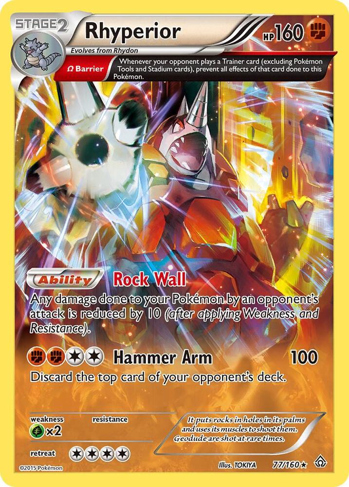 Rhyperior Omega 77/160 (XY - Primal Clash)  - Holofoil | Good Games Adelaide SA