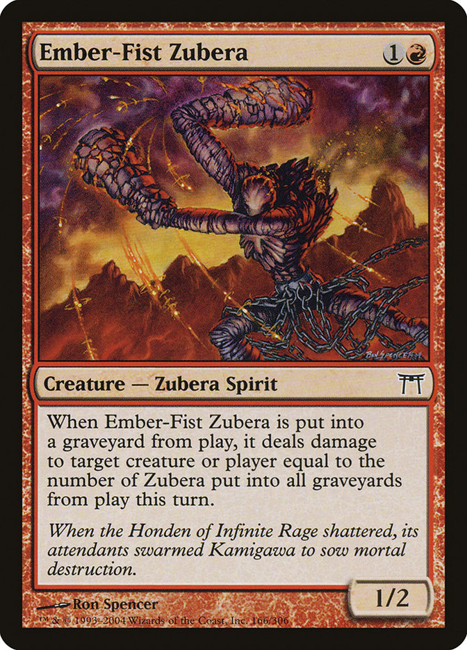 Ember-Fist Zubera 166 (Champions of Kamigawa)  - Foil | Good Games Adelaide SA