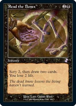 Read the Bones 328 (Time Spiral: Remastered)  - Foil | Good Games Adelaide SA