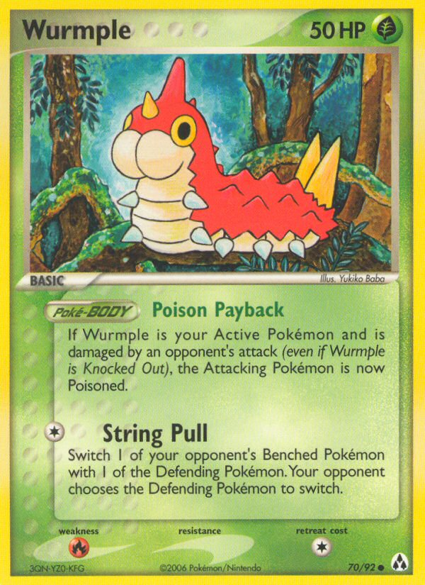 Wurmple (70/92) [EX: Legend Maker] | Good Games Adelaide SA